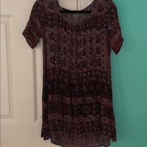 Short sleeve flowy dress